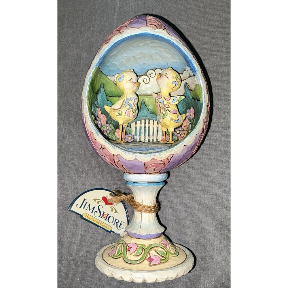 Jim Shore Heartwood Creek Hatched Just In Time For Spring Egg Diorama 2007